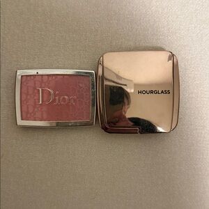 Dior backstage rosy glow pink blush and hourglass ambient blush luminous flush